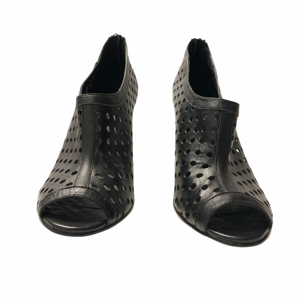 VanEli Perforated Leather Peep Toe Pump 9.5 - Picture 3 of 7
